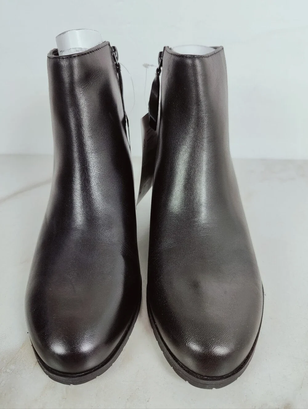 NIB Naturalizer Bay Weatherproof Ankle Boots Booties Black Leather, Sz 8.5